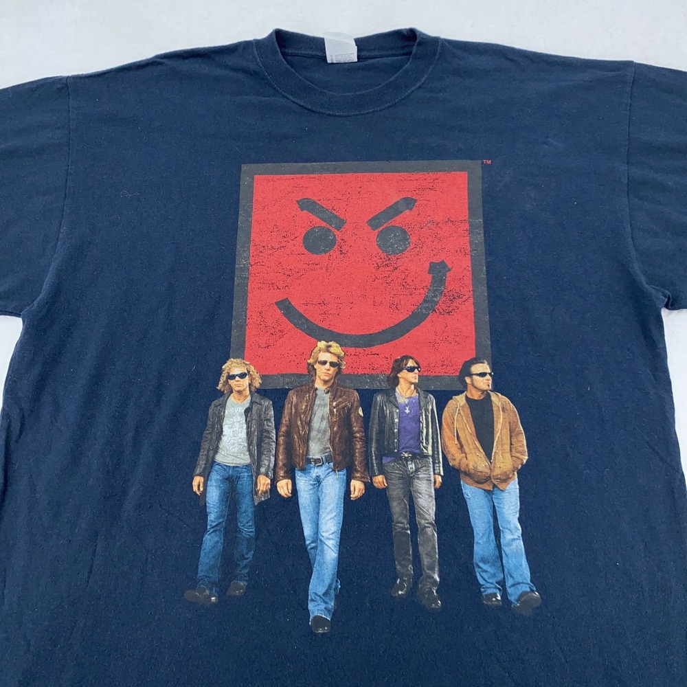 Vintage 2006 Bon Jovi Concert Shirt Mens XL World Tour Band Rock T-Shirt Tee‎